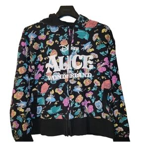 Alice In Wonderland Rabbit Hole Tokyo Disney Release Full Zip Up Size L